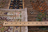 Turkmen Ersari Hand Knotted Wool Rug - 4' 11" X 6' 9" - Golden Nile