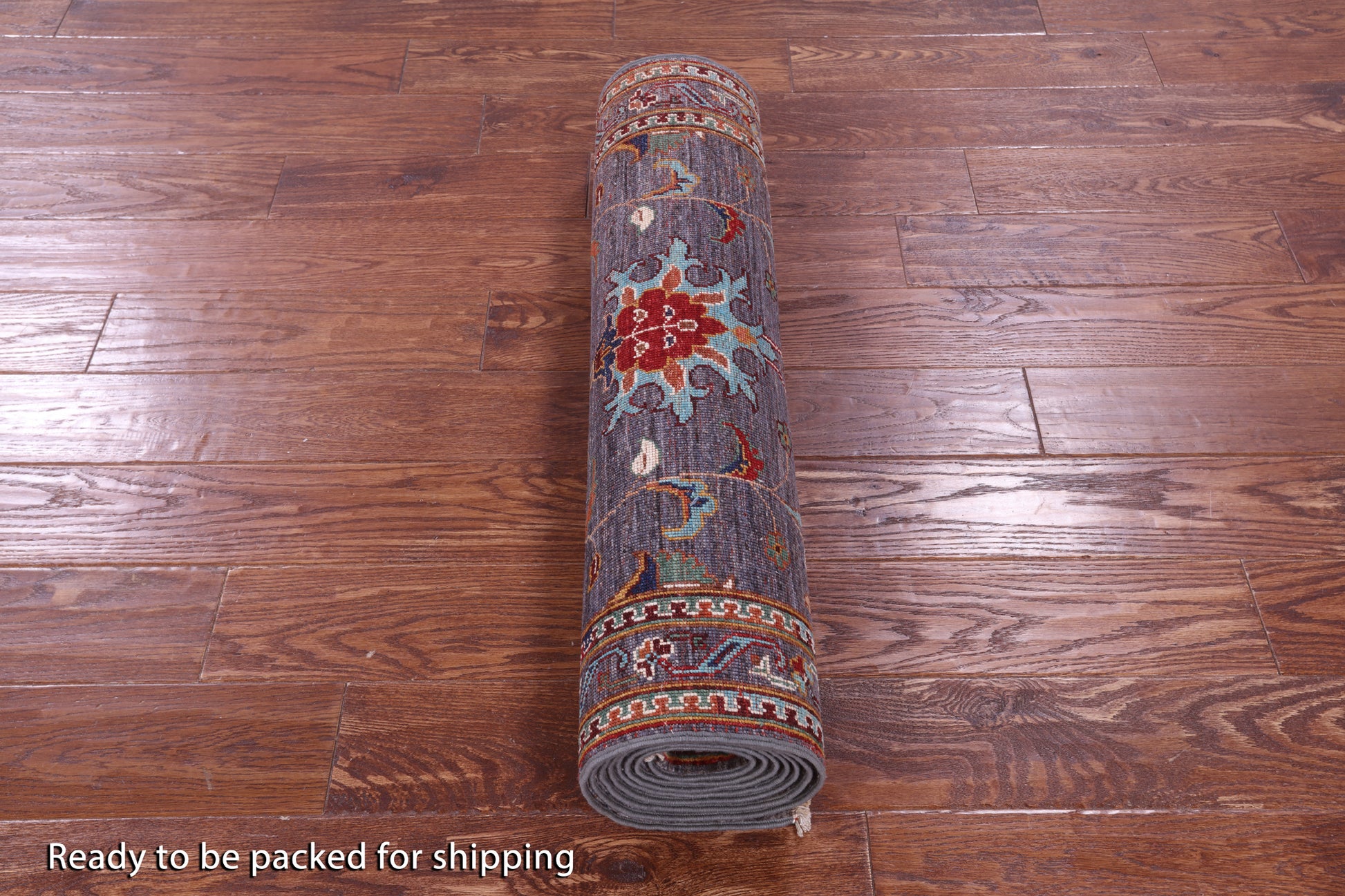 Grey Peshawar Hand Knotted Wool Runner Rug - 2' 10" X 9' 8" - Golden Nile