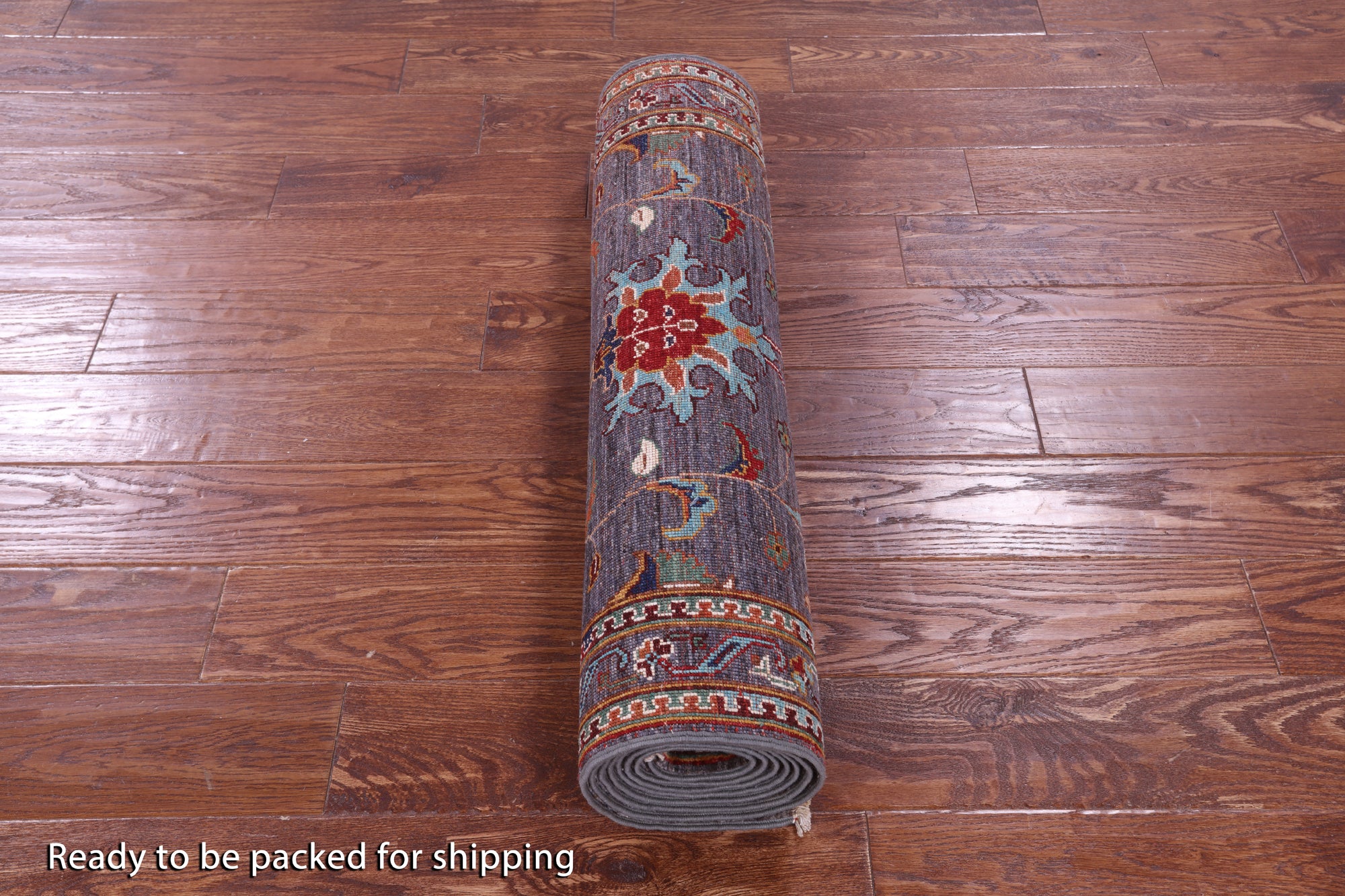 Grey Peshawar Hand Knotted Wool Runner Rug - 2' 10" X 9' 8" - Golden Nile