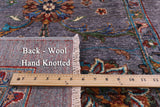 Grey Peshawar Hand Knotted Wool Runner Rug - 2' 8" X 9' 10" - Golden Nile