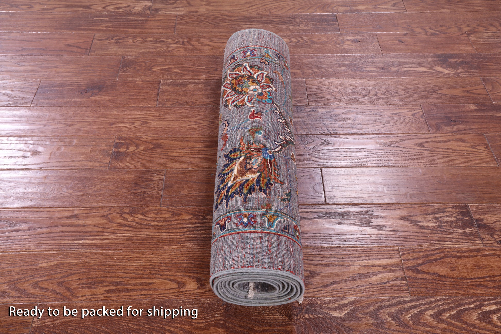 Grey Peshawar Hand Knotted Wool Runner Rug - 2' 8" X 9' 10" - Golden Nile