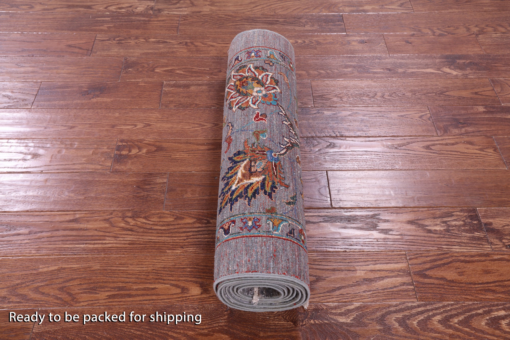 Grey Peshawar Hand Knotted Wool Runner Rug - 2' 8" X 9' 10" - Golden Nile
