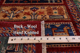 Tribal Persian Gabbeh Hand Knotted Wool Runner Rug - 2' 9" X 9' 7" - Golden Nile