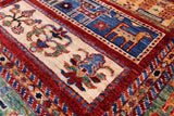 Tribal Persian Gabbeh Hand Knotted Wool Runner Rug - 2' 9" X 9' 7" - Golden Nile