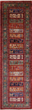 Tribal Persian Gabbeh Hand Knotted Wool Runner Rug - 2' 9" X 9' 7" - Golden Nile