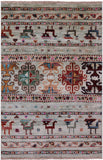 Tribal Persian Gabbeh Handmade Wool Rug - 2' 8" X 4' 0" - Golden Nile