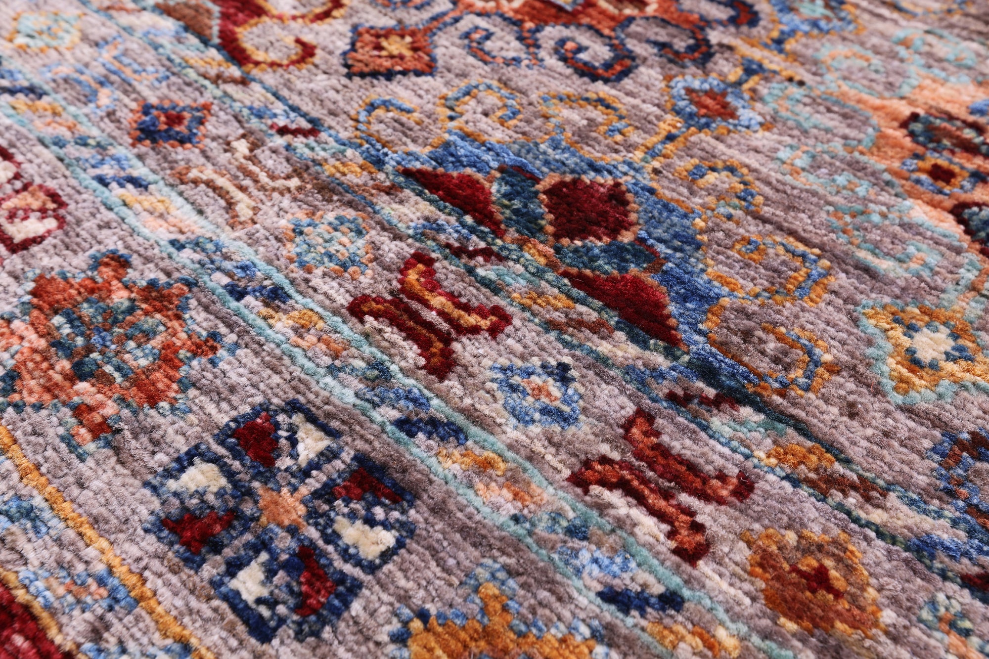 Khorjin Persian Gabbeh Hand Knotted Wool Runner Rug - 2' 6" X 6' 10" - Golden Nile