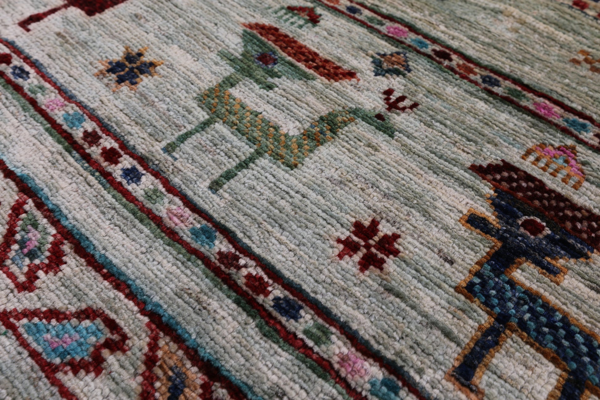 Tribal Persian Gabbeh Hand Knotted Wool Rug - 2' 8" X 4' 3" - Golden Nile