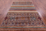 Khorjin Persian Gabbeh Handmade Wool Rug - 6' 7" X 10' 2" - Golden Nile