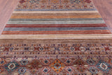 Khorjin Persian Gabbeh Handmade Wool Rug - 6' 7" X 10' 2" - Golden Nile