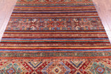 Khorjin Persian Gabbeh Handmade Wool Rug - 5' 8" X 7' 10" - Golden Nile