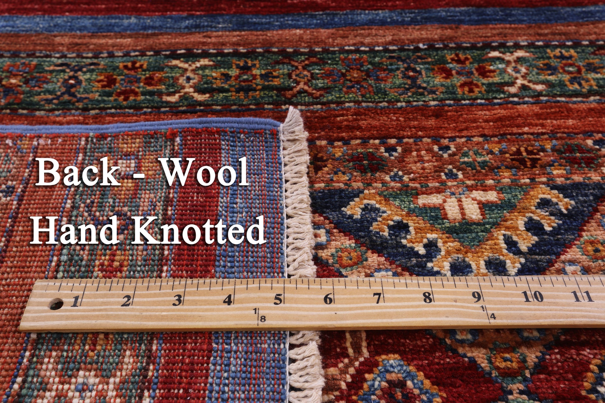Khorjin Persian Gabbeh Handmade Wool Rug - 5' 8" X 7' 10" - Golden Nile