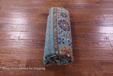 Blue Khorjin Persian Gabbeh Hand Knotted Wool Rug - 4' 10" X 6' 9" - Golden Nile