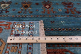 Blue Khorjin Persian Gabbeh Hand Knotted Wool Rug - 4' 10" X 6' 9" - Golden Nile