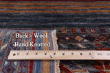 Khorjin Persian Gabbeh Hand Knotted Wool Rug - 3' 3" X 4' 11" - Golden Nile