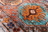 Grey Khorjin Persian Gabbeh Hand Knotted Wool Rug - 3' 4" X 5' 2" - Golden Nile