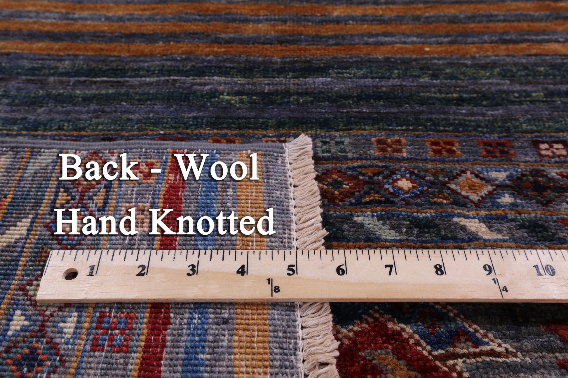 Khorjin Persian Gabbeh Handmade Wool Rug - 3' 3" X 4' 10" - Golden Nile