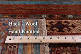 Khorjin Persian Gabbeh Hand Knotted Wool Rug - 4' 0" X 6' 0" - Golden Nile