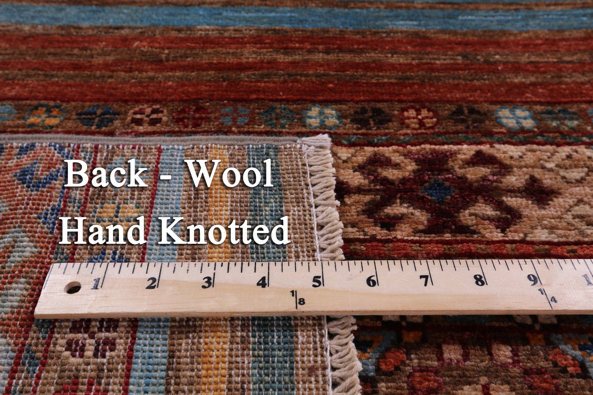 Khorjin Persian Gabbeh Hand Knotted Wool Rug - 4' 0" X 6' 0" - Golden Nile