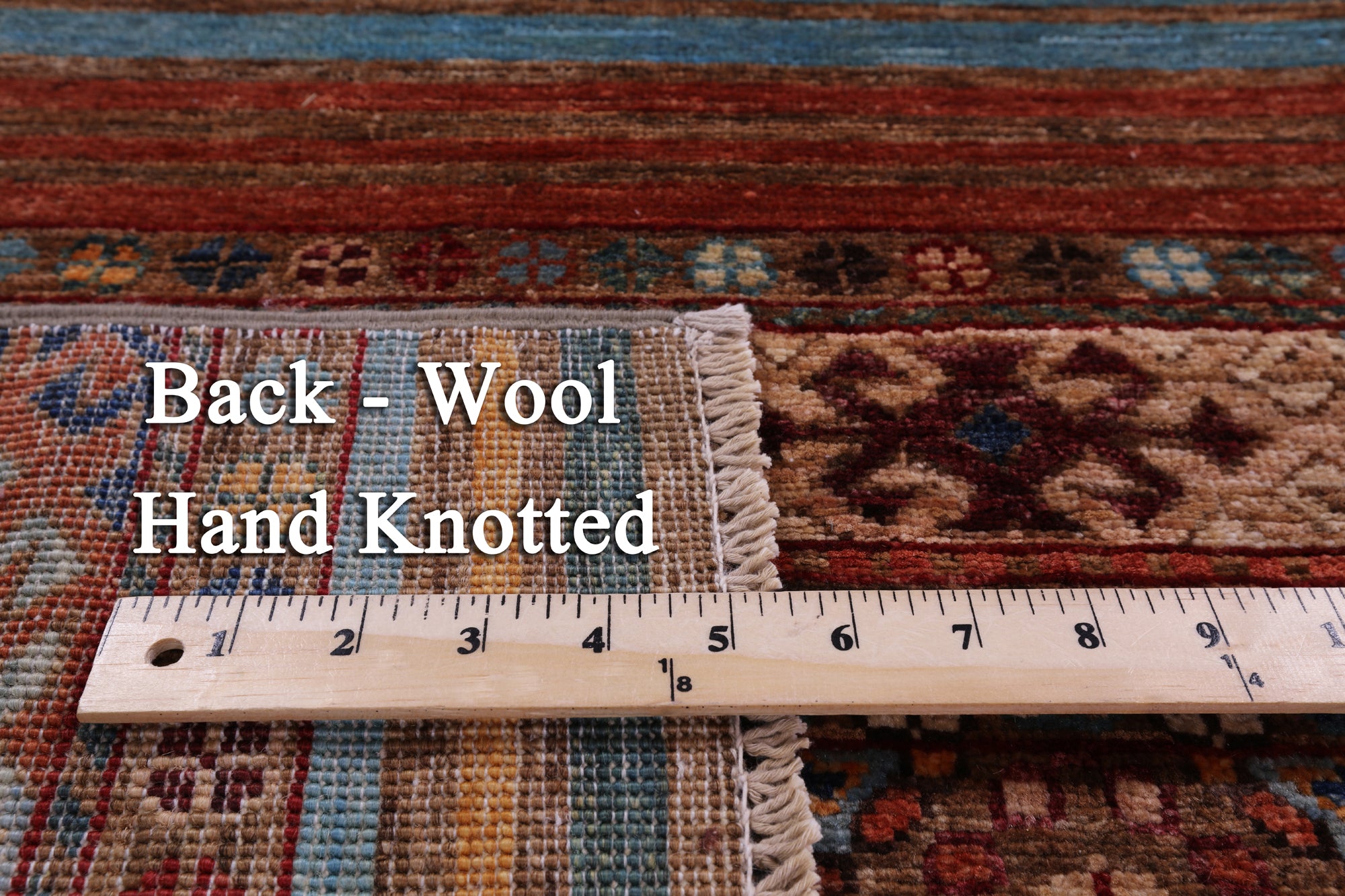 Khorjin Persian Gabbeh Hand Knotted Wool Rug - 4' 0" X 6' 0" - Golden Nile