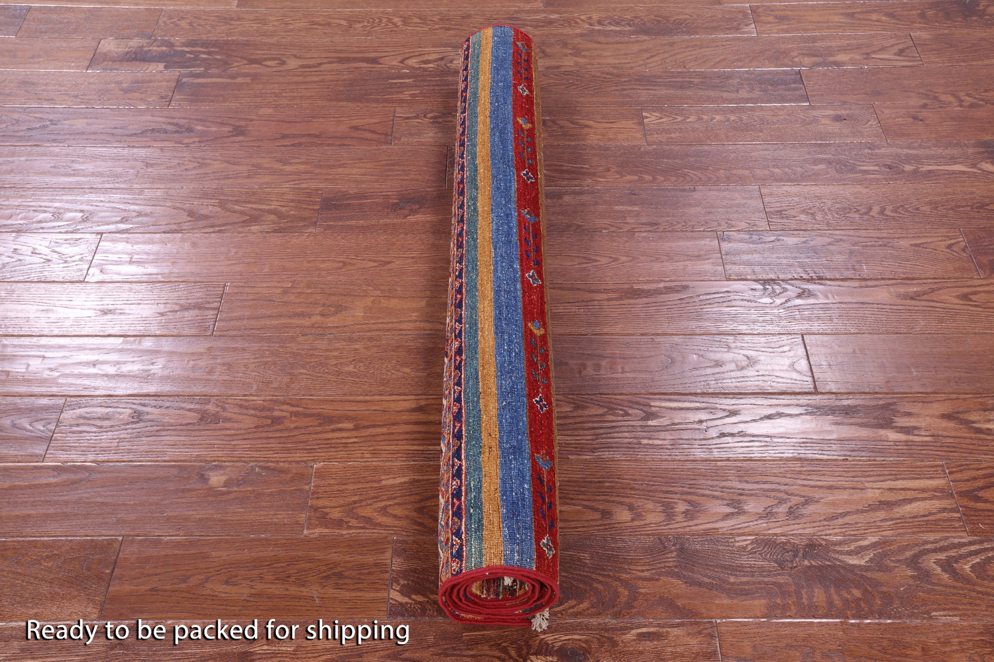 Khorjin Persian Gabbeh Hand Knotted Wool Rug - 4' 0" X 5' 9" - Golden Nile
