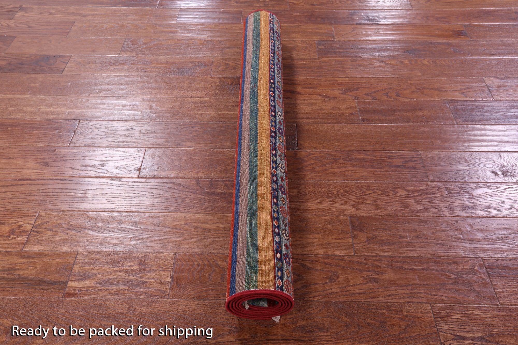 Khorjin Persian Gabbeh Handmade Wool Rug - 3' 10" X 5' 8" - Golden Nile