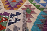 Reversible Kilim Flat Weave Wool On Wool Rug - 5' 7" X 7' 9" - Golden Nile