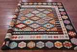 Reversible Kilim Flat Weave Wool On Wool Rug - 5' 5" X 7' 8" - Golden Nile