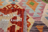 Reversible Kilim Flat Weave Wool On Wool Rug - 5' 7" X 7' 9" - Golden Nile