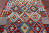 Reversible Kilim Flat Weave Wool On Wool Rug - 4' 10" X 6' 4" - Golden Nile