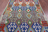 Reversible Kilim Flat Weave Wool On Wool Rug - 4' 11" X 6' 5" - Golden Nile