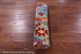 Reversible Kilim Flat Weave Wool On Wool Rug - 5' 1" X 6' 4" - Golden Nile