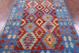 Reversible Kilim Flat Weave Wool On Wool Rug - 4' 1" X 5' 9" - Golden Nile