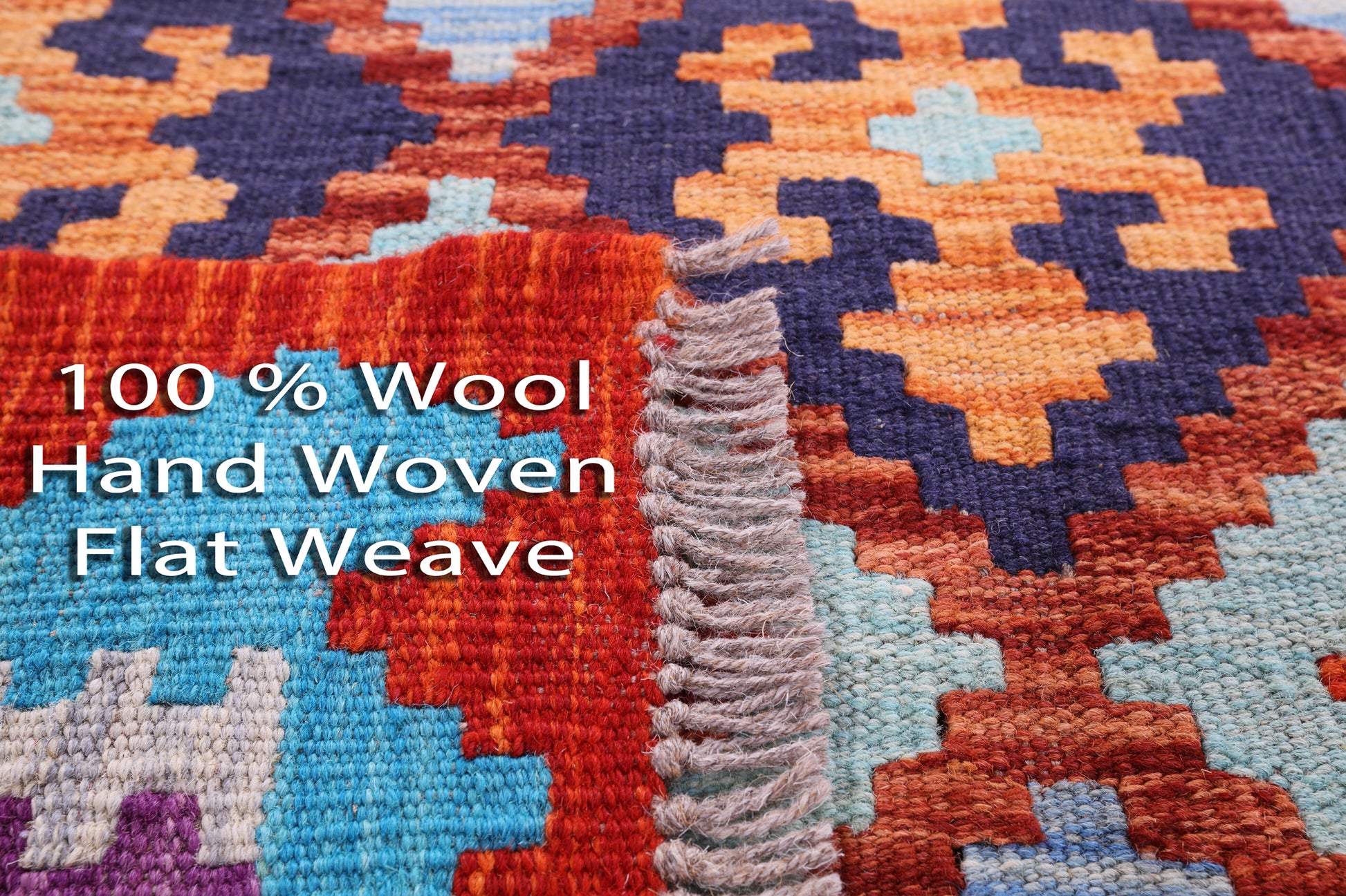 Reversible Kilim Flat Weave Wool On Wool Runner Rug - 2' 8" X 9' 7" - Golden Nile