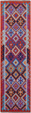 Reversible Kilim Flat Weave Wool On Wool Runner Rug - 2' 8" X 9' 7" - Golden Nile