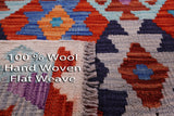 Reversible Kilim Flat Weave Wool On Wool Rug - 2' 10" X 9' 5" - Golden Nile