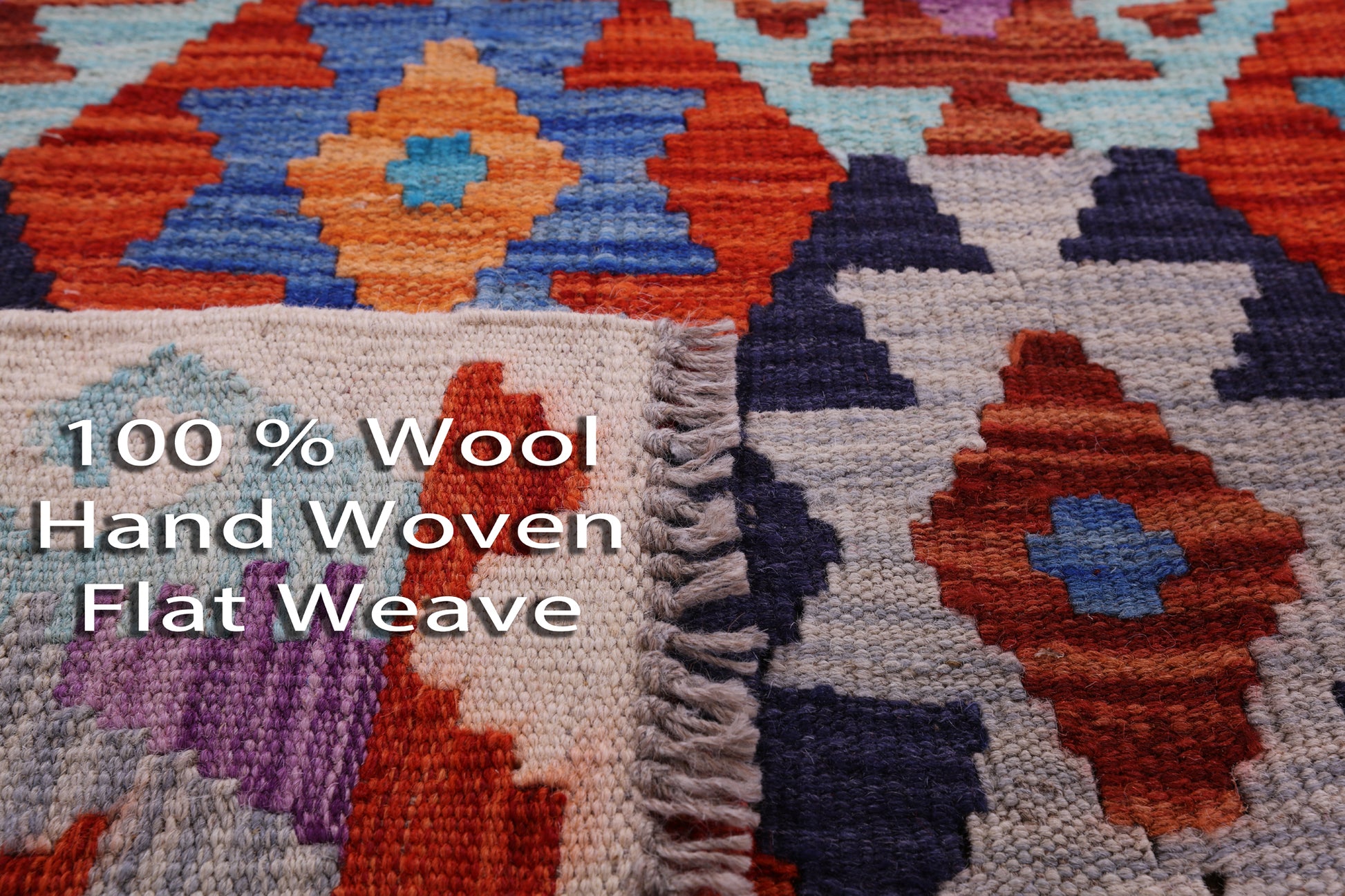 Reversible Kilim Flat Weave Wool On Wool Rug - 2' 10" X 9' 5" - Golden Nile