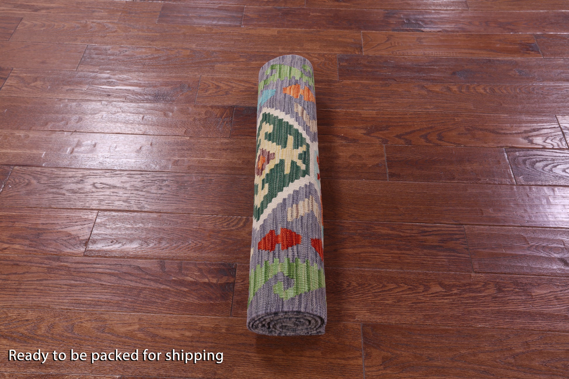 Reversible Kilim Flat Weave Wool On Wool Runner Rug - 2' 6" X 12' 8" - Golden Nile