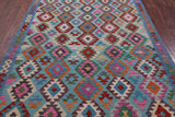 Reversible Kilim Flat Weave Wool On Wool Rug - 5' 9" X 8' 0" - Golden Nile