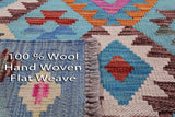 Reversible Kilim Flat Weave Wool On Wool Rug - 5' 9" X 8' 0" - Golden Nile