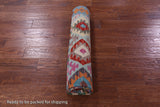 Reversible Kilim Flat Weave Wool On Wool Rug - 5' 9" X 8' 0" - Golden Nile