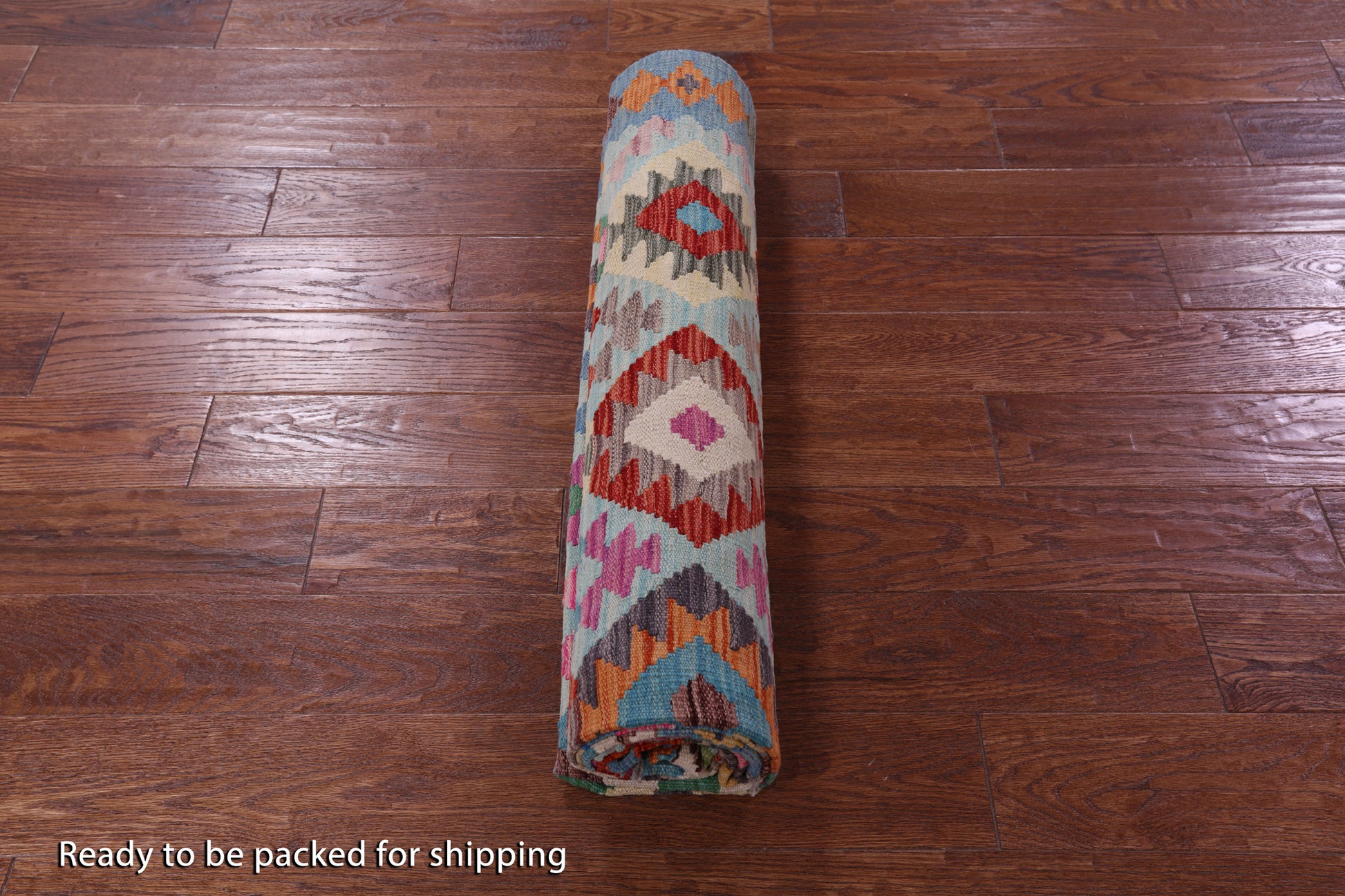 Reversible Kilim Flat Weave Wool On Wool Rug - 5' 9" X 8' 0" - Golden Nile