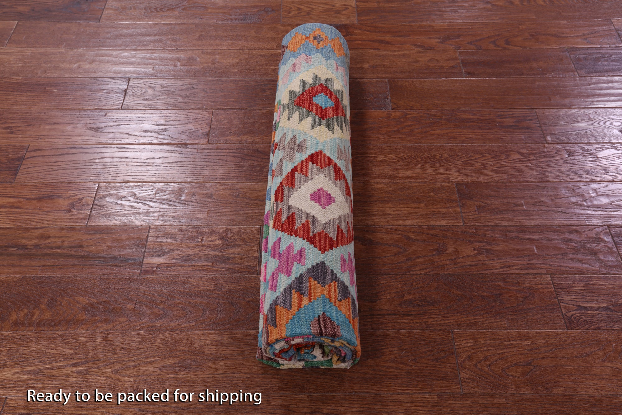 Reversible Kilim Flat Weave Wool On Wool Rug - 5' 9" X 8' 0" - Golden Nile