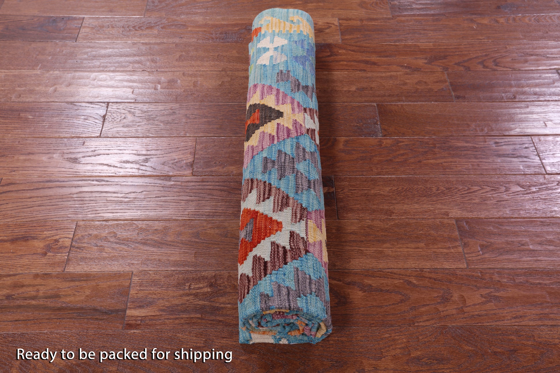Reversible Kilim Flat Weave Wool On Wool Rug - 5' 10" X 8' 0" - Golden Nile