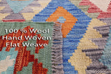 Reversible Kilim Flat Weave Wool On Wool Rug - 6' 5" X 9' 6" - Golden Nile
