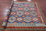 Reversible Kilim Flat Weave Wool On Wool Rug - 6' 5" X 9' 6" - Golden Nile