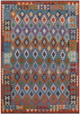 Reversible Kilim Flat Weave Wool On Wool Rug - 6' 9" X 9' 6" - Golden Nile