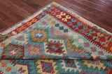 Reversible Kilim Flat Weave Wool On Wool Rug - 6' 8" X 9' 9" - Golden Nile