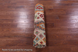 Reversible Kilim Flat Weave Wool On Wool Rug - 6' 6" X 9' 10" - Golden Nile