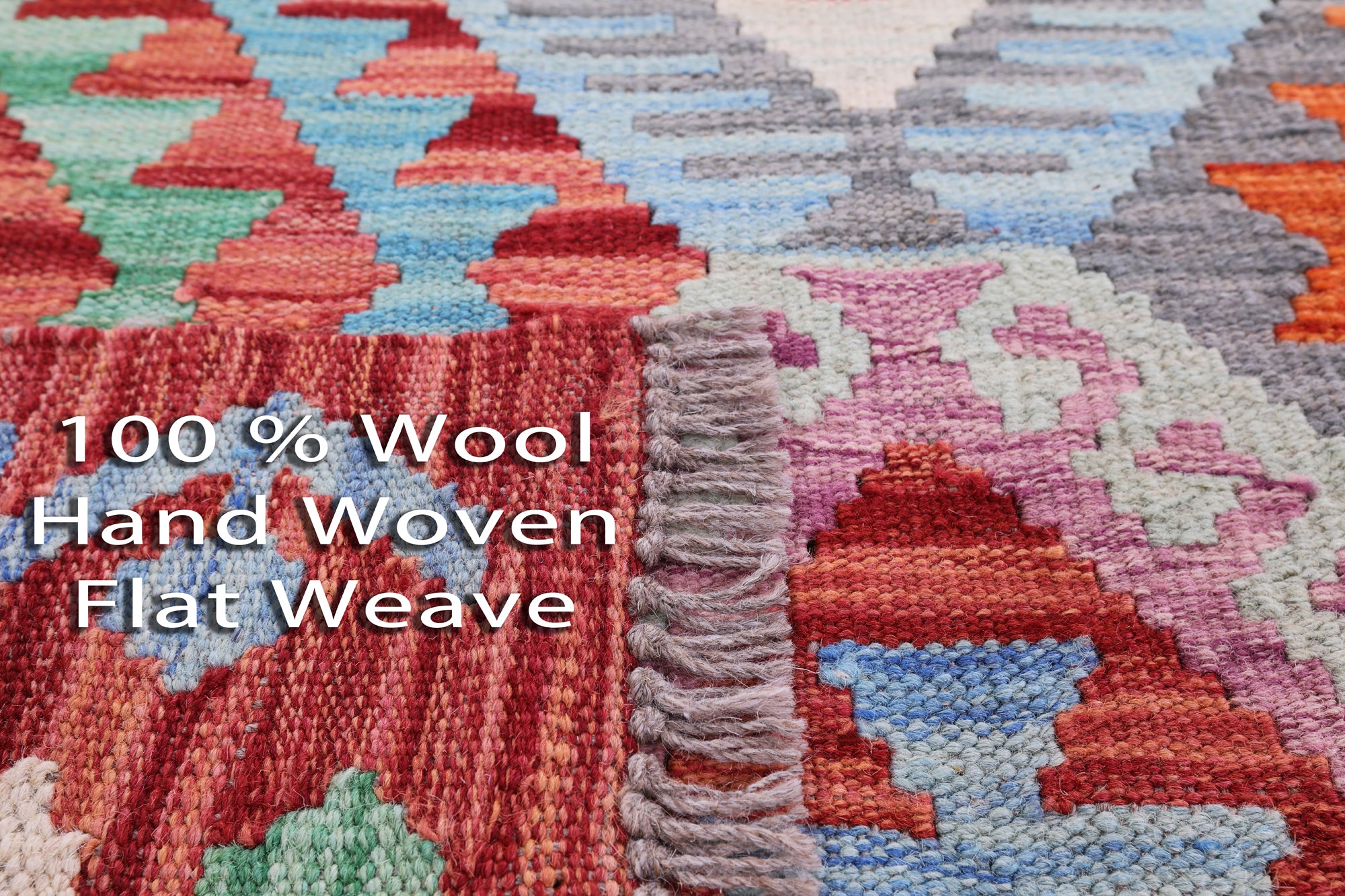 Reversible Kilim Flat Weave Wool On Wool Rug - 6' 9" X 9' 9" - Golden Nile